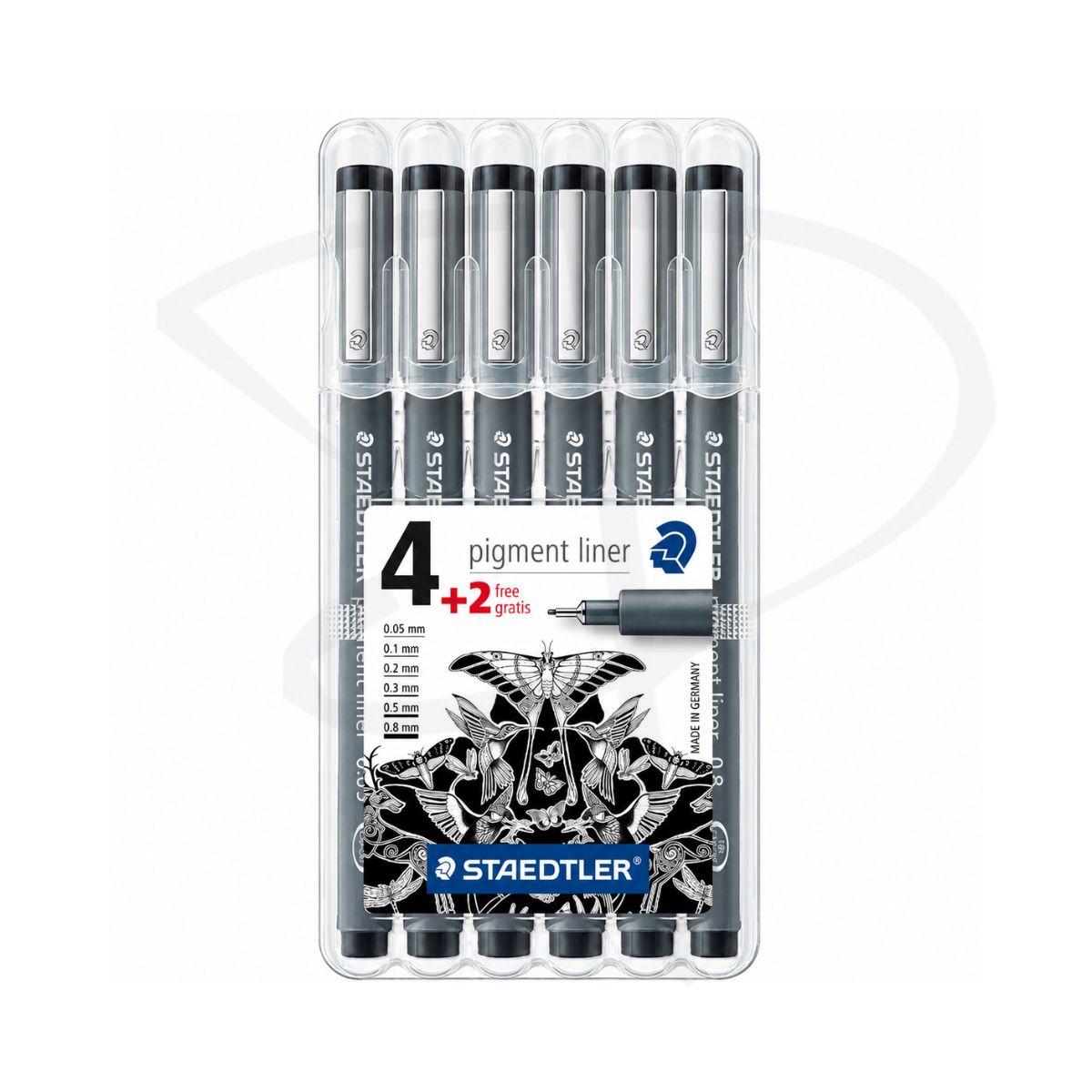 Set de Estilografos - Staedtler Pigment Liner - 6 unidades