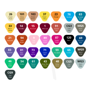 Alternative view of Plumones a base de alcohol - Lanke – 36 unidades
