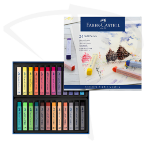 Tiza pastel - Faber Castell Largas - 24 unidades