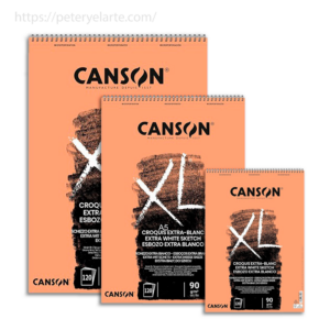 Block para dibujo anillado - Canson XL extra WHITE - 90 g