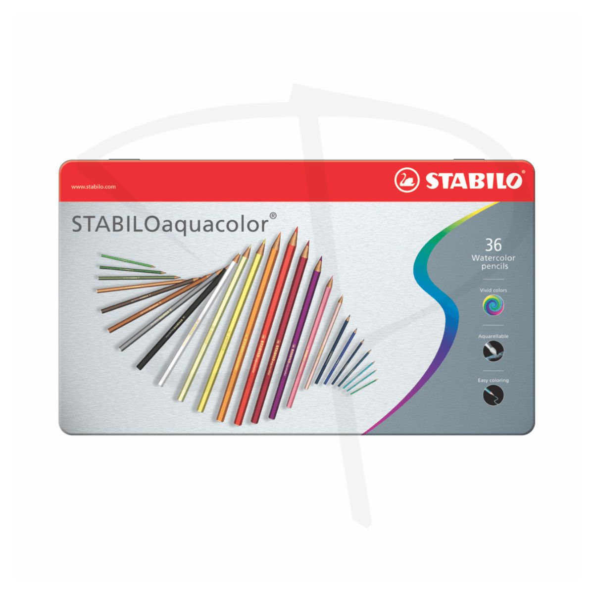 Colores acuarelables - Stabilo Aquacolor - 36 unidades