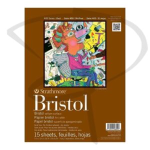 Block para dibujo - Strathmore Bristol Vellum Serie 400 - 22.9 x 30.5 cm, 270 g