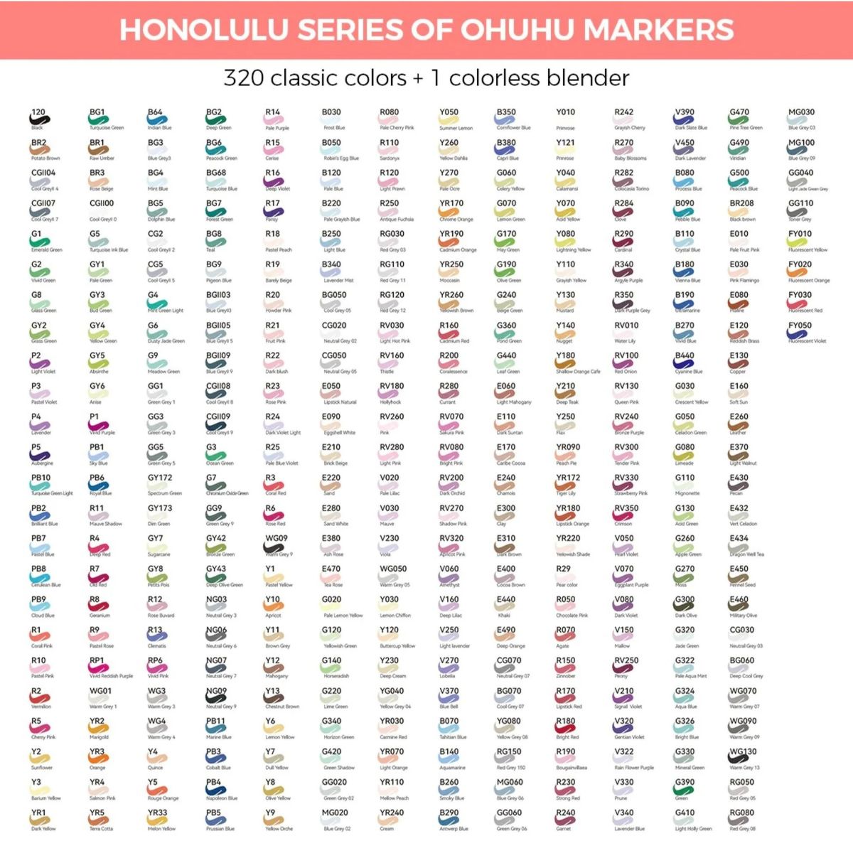 Plumones a base de alcohol – Ohuhu Honolulu – 320 unidades - Imagen 3