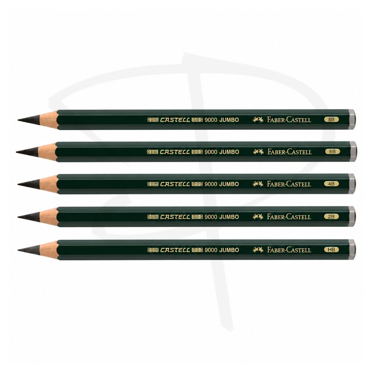 Lapiz de grafito - Faber Castell 9000 Jumbo - Unidad