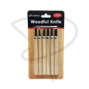 Set de gubias para grabado en madera – Woodful Knife - 6 unidades