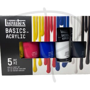 Pinturas Acrilicas - Liquitex Basics Acrylic – 5 unidades, 75 ml