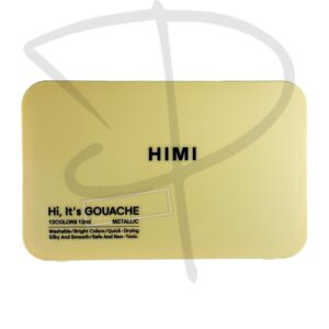 Set Gouache Metalico - HIMI - 12 unidades, 12 ml