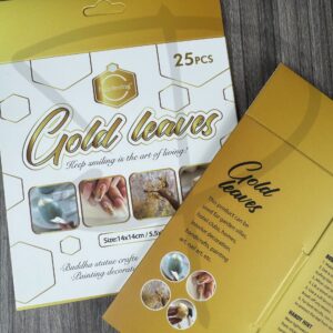 Set de 25 Hojas de Pan de Oro - keep Smiling