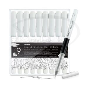 Set de Estilografos - Ohuhu Kohata Liquid Fineliner Pen - 9 unidades