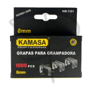 Grapas Kamasa 8 mm – Caja x 1000 unidades