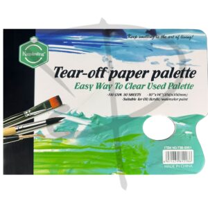Paleta de papel - Keep Smiling Tear Off Paper Palette – 25 x 35 cm, 30 hojas