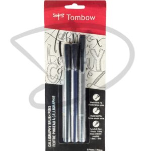 Plumones a base de agua - Brush Pen Tombow - 3 unidades