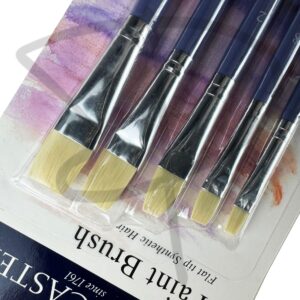 Alternative view of Set de Pinceles planos - Faber Castell (Linea Azul) – 5 unidades