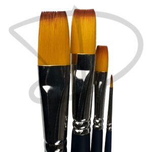 Alternative view of Giorgione Artist Brush G‑2000 – Pincel Plano de Mango Largo