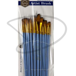 Set de Pinceles mixtos - Keep Smiling – 12 unidades