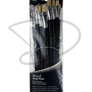 Set de Pinceles planos - Keep Smiling – 9 unidades