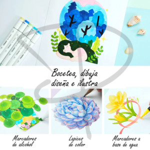 Alternative view of Block para marcadores - Ohuhu Marker Pad - 22,9 × 30,5 cm