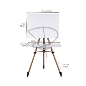 Alternative view of Caballete portable multifuncional con 2 tableros