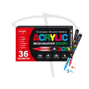 Plumones acrilicos – Guangna Acrylic - 36 unidades