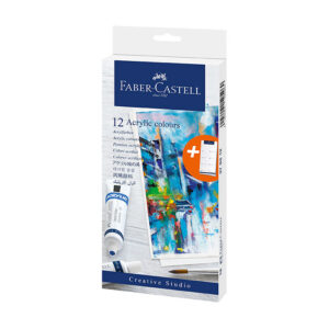 Pinturas Acrilicas - Faber Castell - 12 unidades