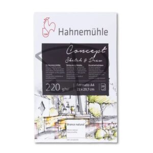 Block para dibujo A4 - Hahnemuhle concept sketch y draw - 21 x 29.7 cm, 220 g