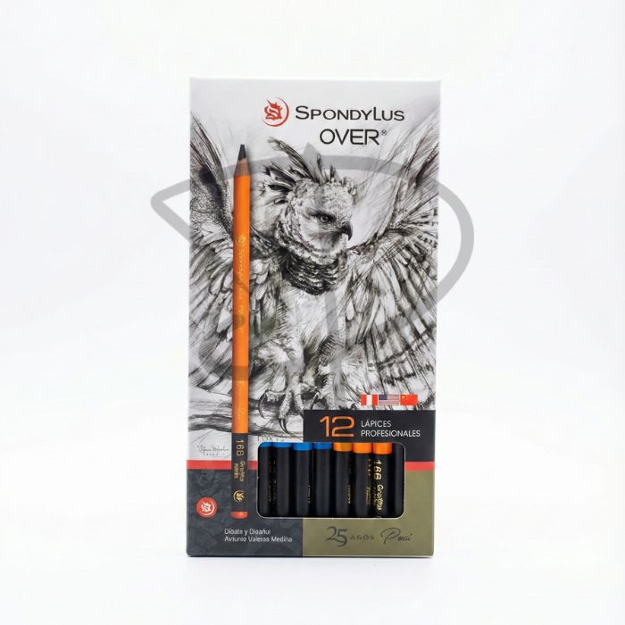 Lapices de grafito - Spondylus OVER - 12 unidades