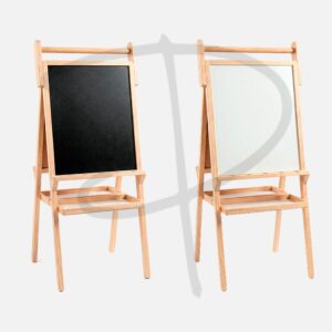 Caballete para niños con pizarra blanco y negro - 109 x 40 cm