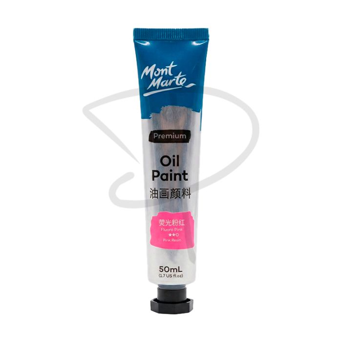 Pintura oleo en tubo Fluoro Pink Premiun - Mont Marte - 50 ml