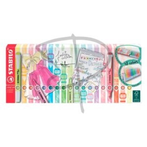 Resaltadores tonos pastel y neon - Stabilo swing pastel - 18 unidades