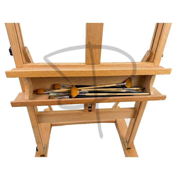 Caballete de madera profesional con ruedas 195 cm - Imagen 5