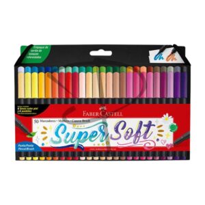 Plumones a base de agua - Faber Castell Supersoft - Set de 20 unidades