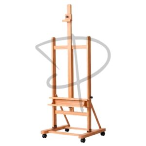 Caballete profesional con soporte regulador y ruedas - 251 x 59.5 cm