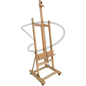 Caballete de madera profesional con ruedas 195 cm