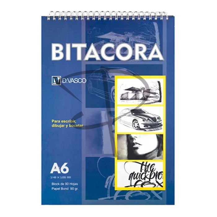 Bitacora A6 - D.vasco - 14.8 x 10.5 cm, 90 g