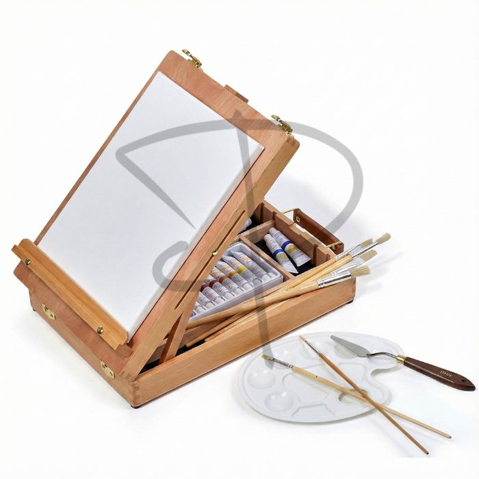 Kit de acrilico con caballete - Paiting Gift Set Acrilico - Imagen 4