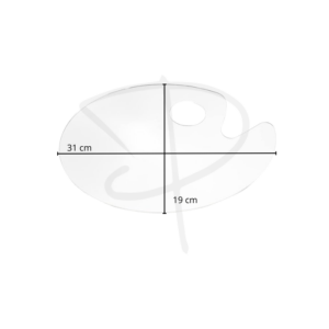 Alternative view of Paleta acrilica plana - 31 x 19 cm