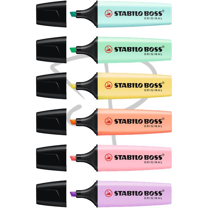 Restaltadores tonos pastel - Stabilo Boss - 6 unidades - Imagen 2