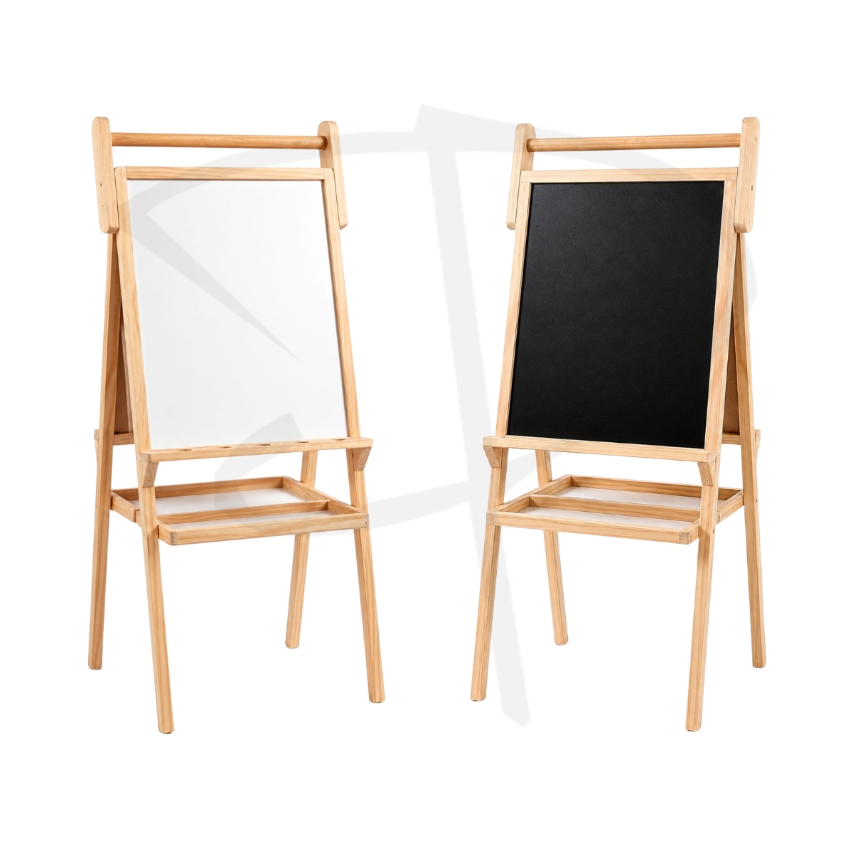 Caballete para niños con pizarra blanco y negro - 109 x 40 cm