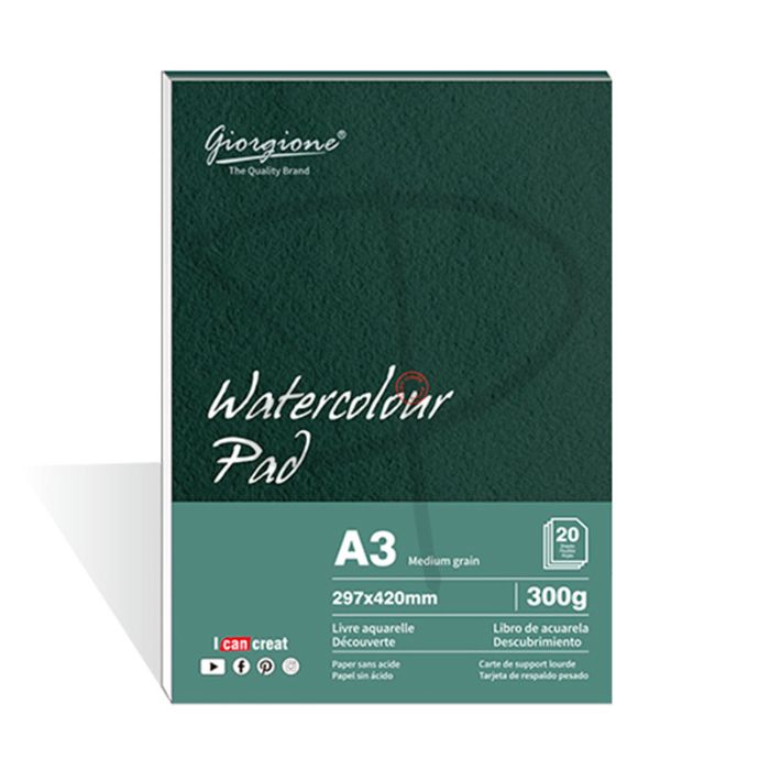 Block para acuarelas A3 - Giorgione Watercolour Pad