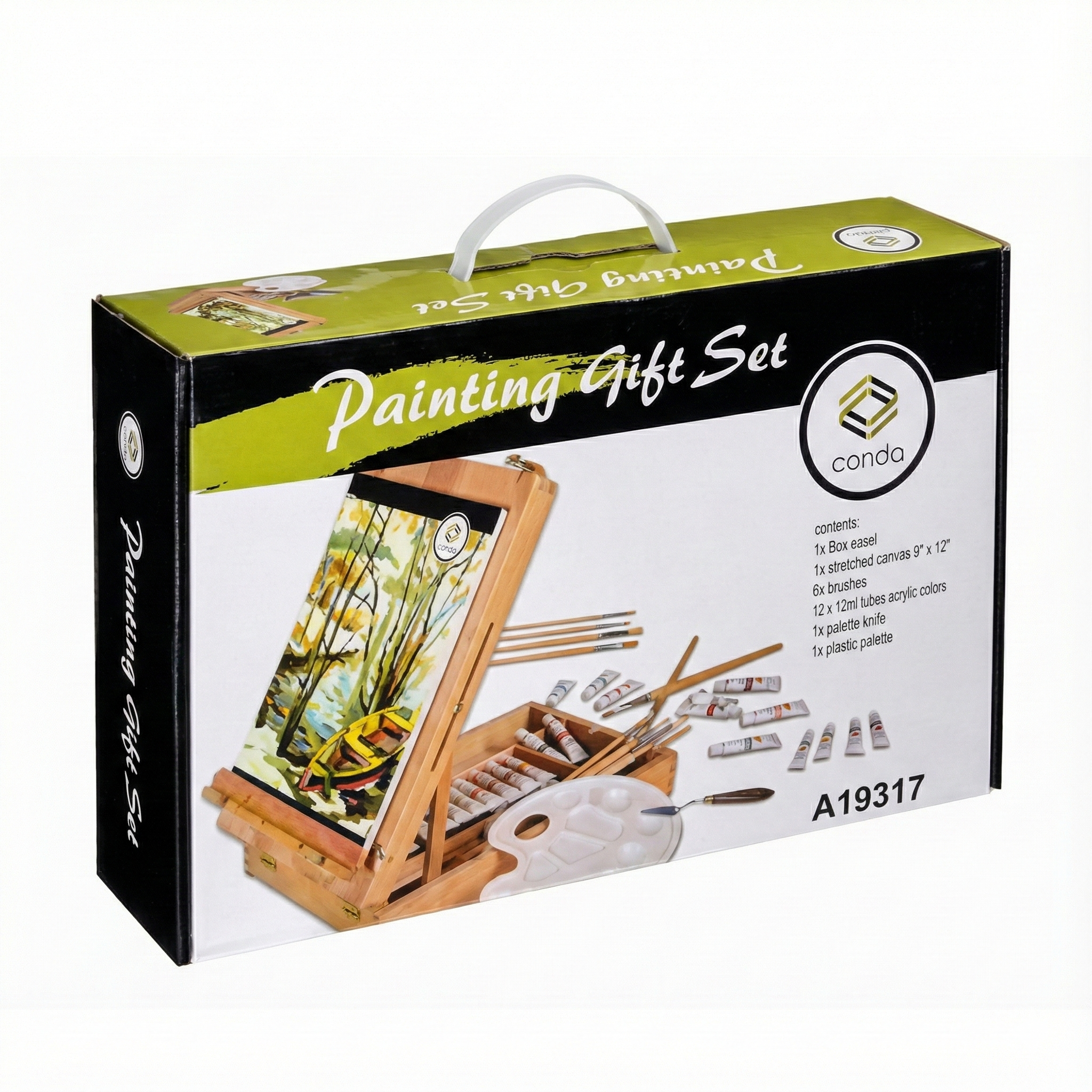 Kit de acrilico con caballete - Paiting Gift Set Acrilico
