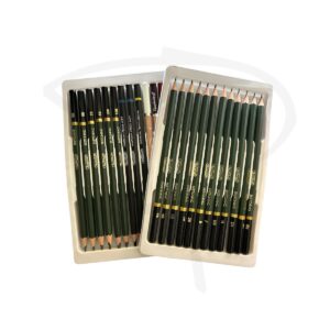 Alternative view of Lapices de grafito y carboncillo - Keep Smiling Sketching Pencil - 24 unidades