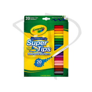 Plumones a base de agua - Crayola SuperTips - 20 unidades