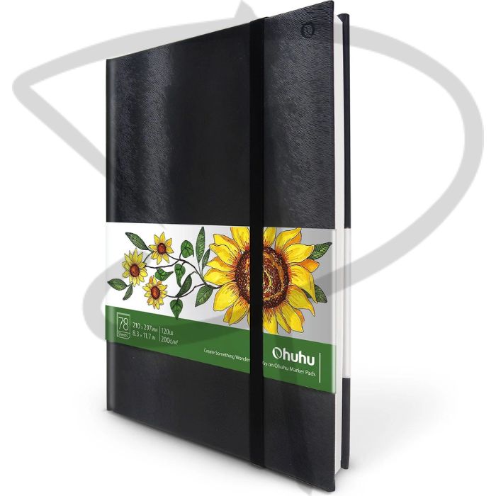 Block tapa dura para marcadores - Ohuhu - 21 x 29.7 cm, 200 g