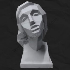 Busto de yeso - Facetado mujer