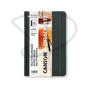 Block para tecnicas mixtas hojas beige - Canson Graduate - 14 x 21.6 cm, 220 g