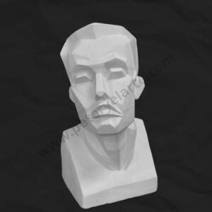 Busto de yeso - Facetado Hombre