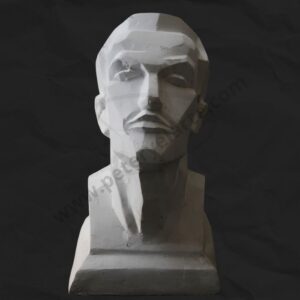Busto de yeso - Hombre facetado 2