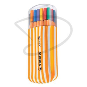 Plumones FineLiner con estuche- Stabilo Point 88 - 20 unidades