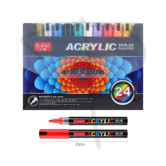 Plumones acrilicos - Jupai Acrylic - 24 unidades