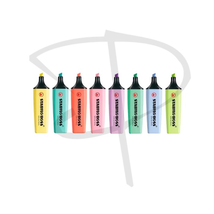 Resaltadores tonos papel – Stabilo Boss Original Pastel – 8 unidades - Imagen 2
